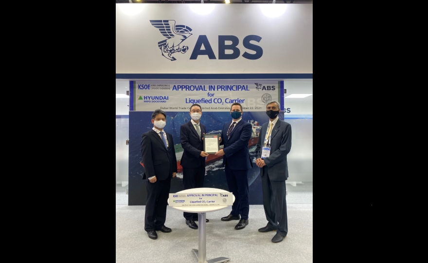 ABS AIP for Next Generation Liquified CO2 Carrier JDP Designs